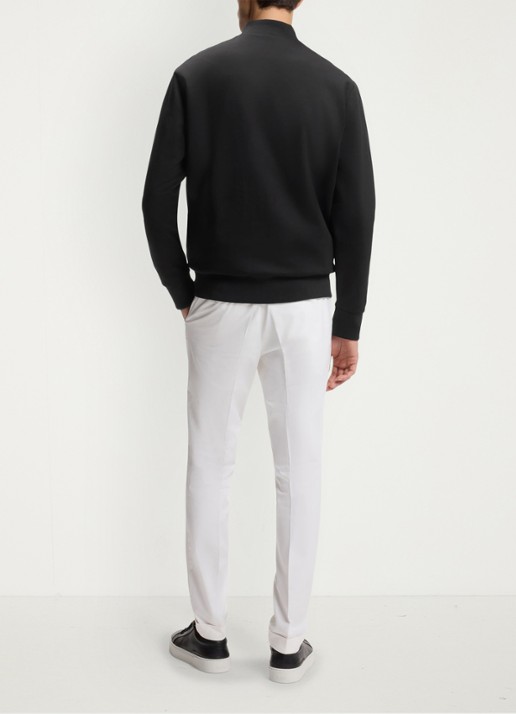 BOSS Sweatvest met logo - achterkant 3 zwart