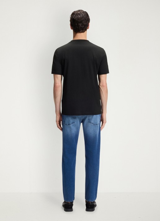 BOSS T-shirt met logo - achterkant 3 zwart