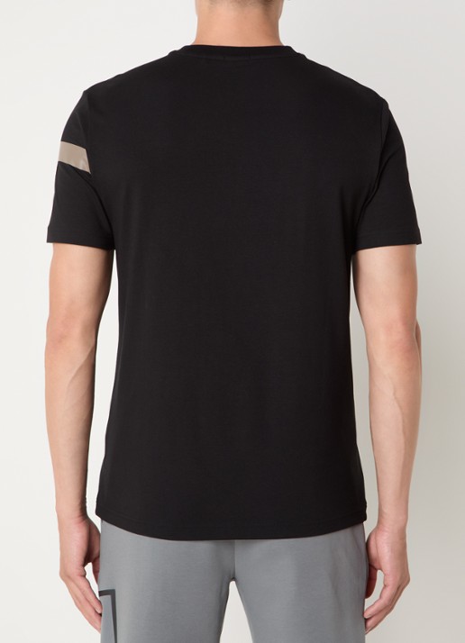 BOSS T-shirt met logo - achterkant 3 zwart
