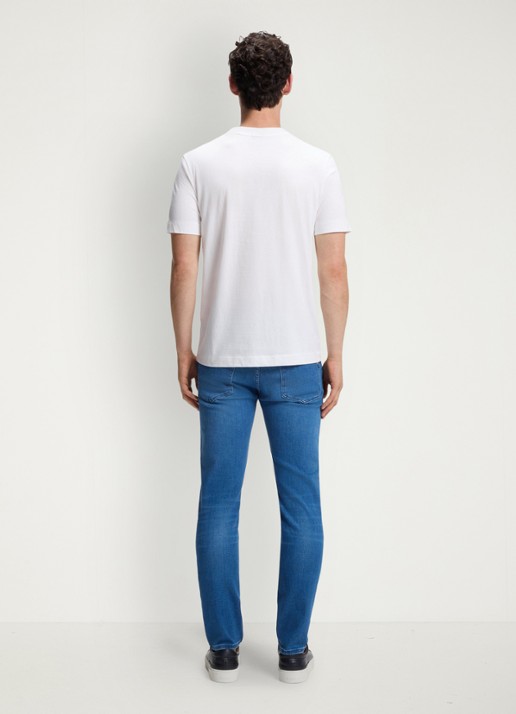 BOSS T-shirt met logo - achterkant wit