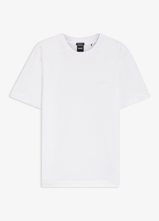 BOSS T-shirt met logo - voorkant 2 wit