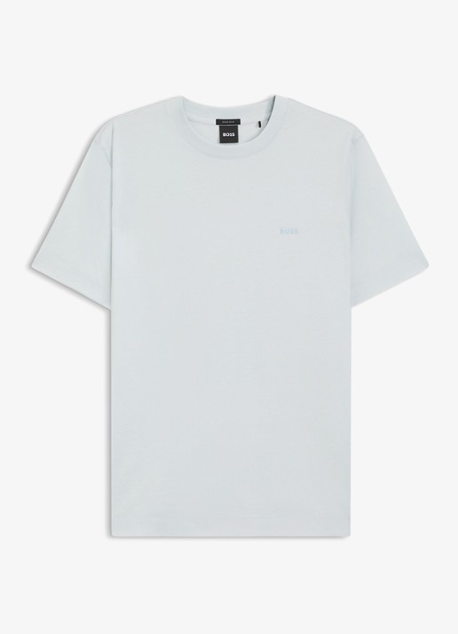 BOSS T-shirt met logo - voorkant lichtblauw