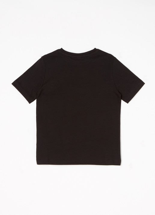 BOSS T-shirt met logoprint - voorkant 3 zwart