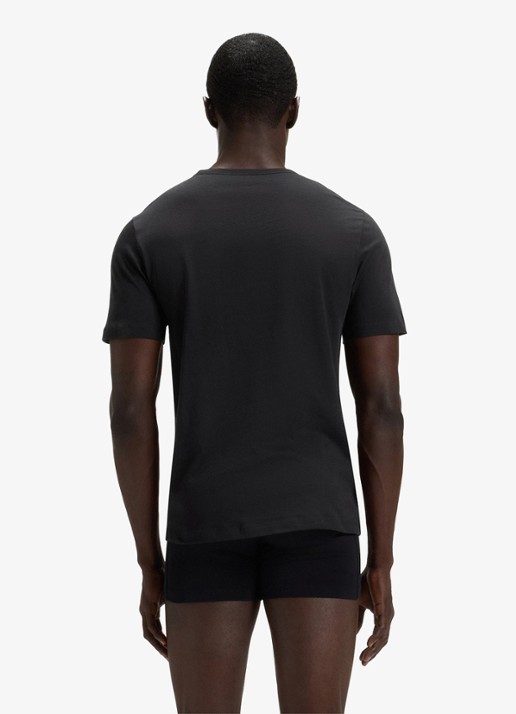 BOSS T-shirt met V-hals in 3-pack - achterkant donkerblauw