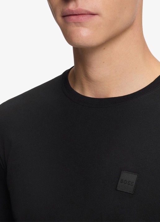 BOSS Tacks longsleeve met logo - detail 7 zwart