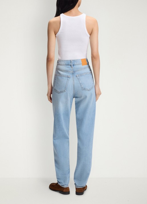BOSS Tanktop in katoenblend - achterkant wit