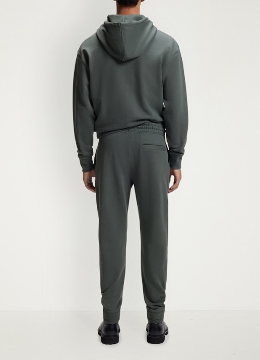 BOSS Tapered fit joggingbroek met logo - achterkant 3 open green-377 / groen