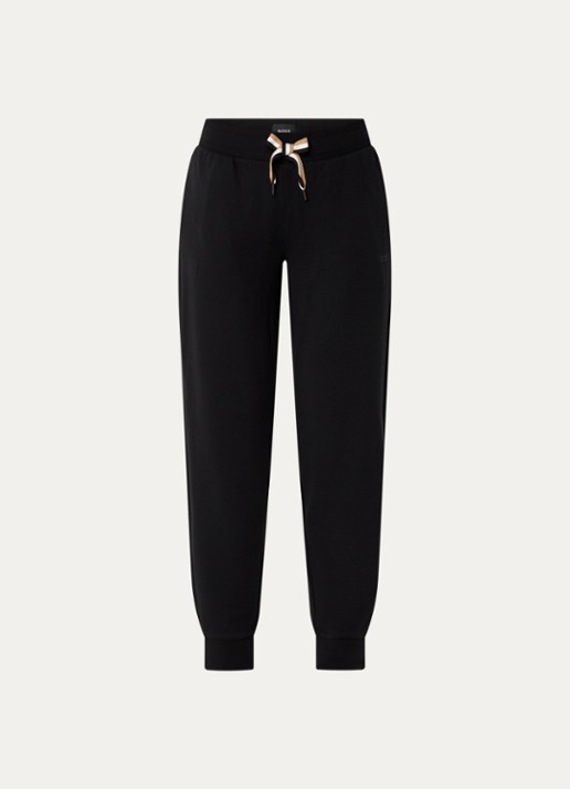 BOSS Tapered fit loungebroek  - voorkant 3 zwart