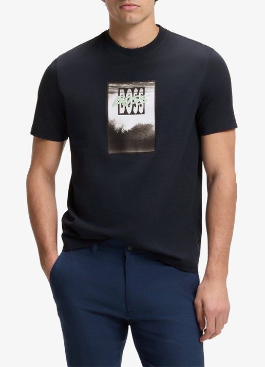 BOSS Te_Dj t-shirt met print