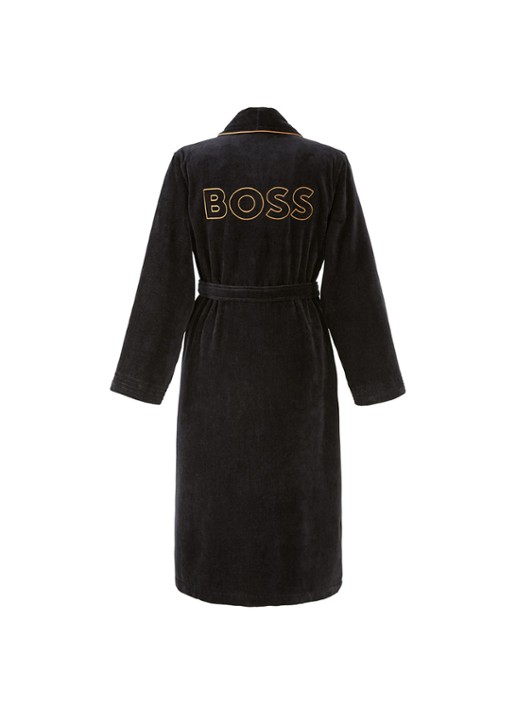 BOSS Tiago badjas van katoen - detail 2 beige