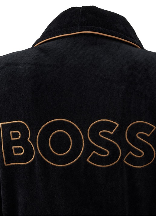 BOSS Tiago badjas van katoen - detail 3 beige