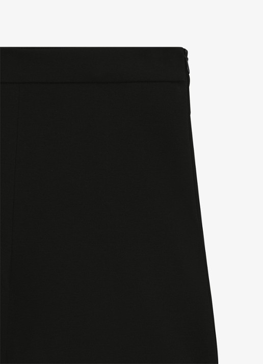 BOSS Tilunara high waist cropped tapered fit pantalon - detail 6 zwart