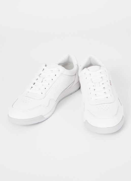 BOSS Titanium sneaker van leer - detail 5 wit