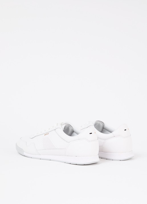 BOSS Titanium sneaker van leer - achterkant 2 wit