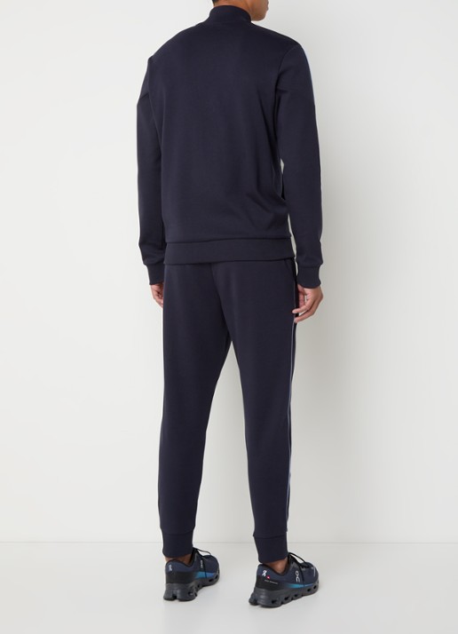 BOSS Trainingspak met logo en steekzakken - achterkant donkerblauw