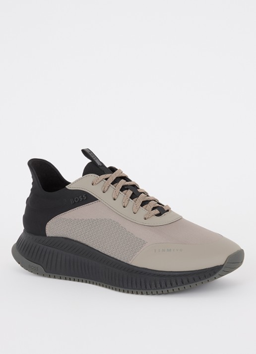 BOSS TTNM Evo Runn sneaker met mesh - voorkant 5 zand