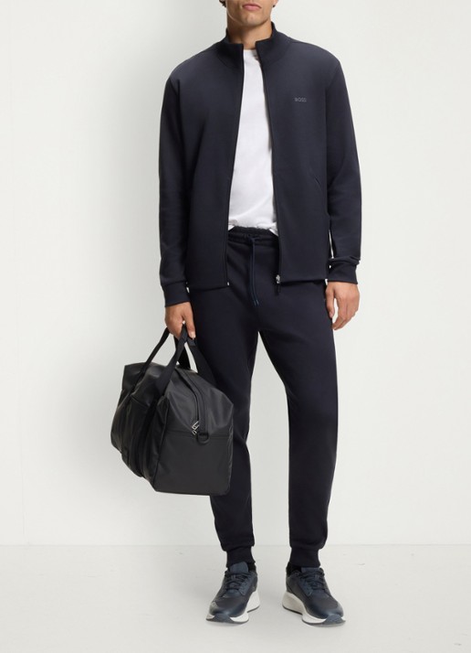 BOSS TTNM sneaker met logo - detail 4 donkerblauw