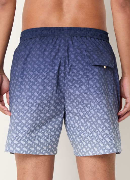 BOSS Vale zwemshorts met logoprint - achterkant 4 indigo