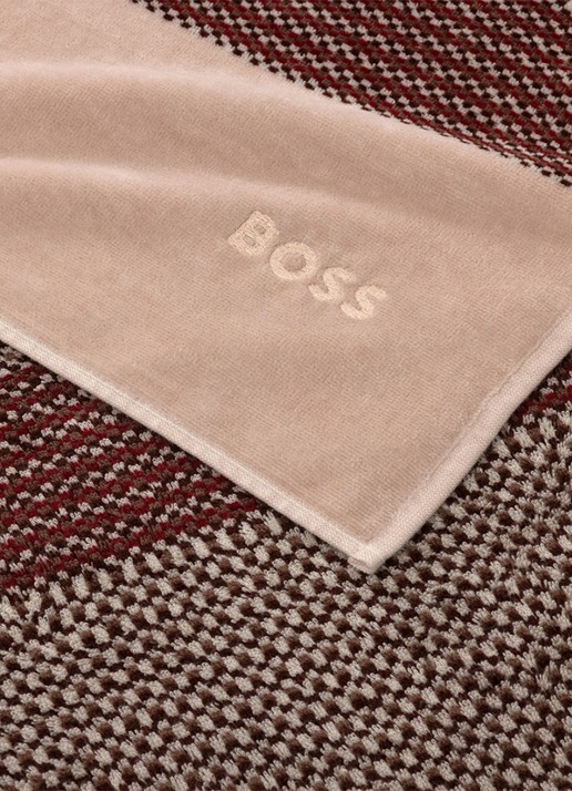 BOSS Vassily badlaken - 168 x 100 cm - achterkant beige