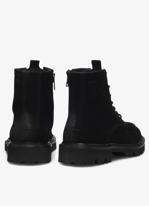 BOSS Veterboot met logo - achterkant zwart