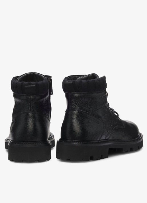 BOSS Veterboot met logo - achterkant 3 zwart