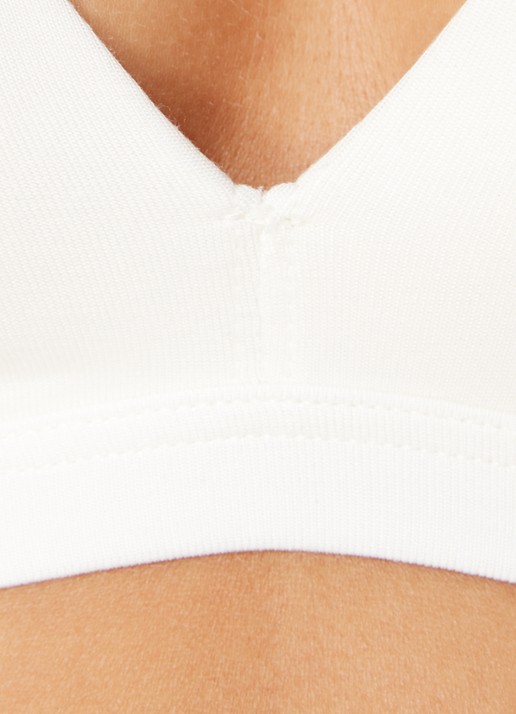 BOSS Voorgevormde bh met logoband  - detail 3 gebroken wit