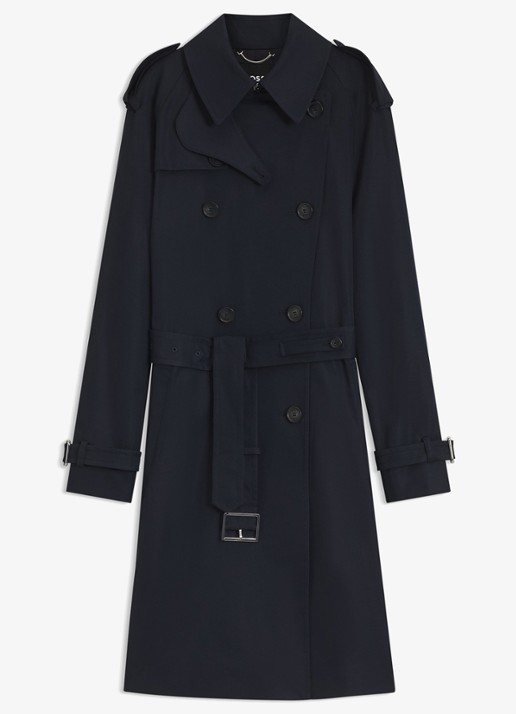 BOSS Waterafstotende trenchcoat met gespriem
