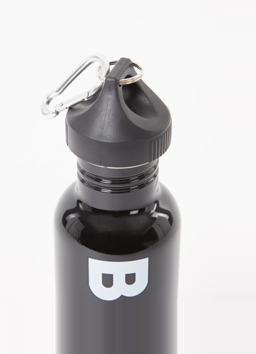 BOSS Waterfles met logo - voorkant 2 zwart