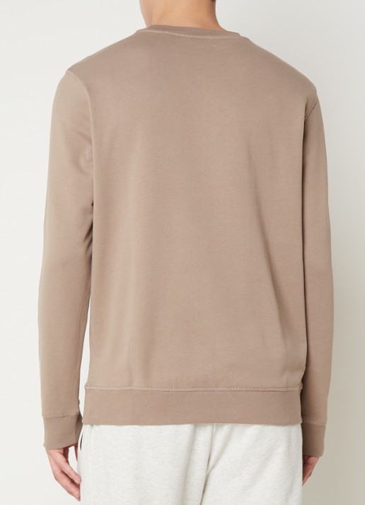 BOSS Westart sweater met logo - achterkant 2 open brown-246 / bruin