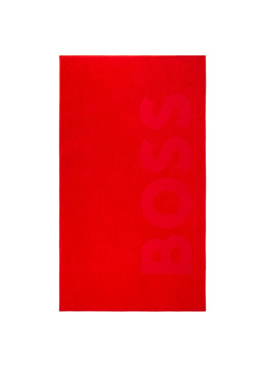 BOSS Zuma strandlaken - 420g/m² - 100 x 180 cm - voorkant rood
