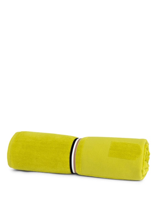BOSS Zuma strandlaken - 420g/m² - 100 x 180 cm - detail 4 lime