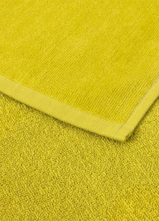 BOSS Zuma strandlaken - 420g/m² - 100 x 180 cm - achterkant 2 lime