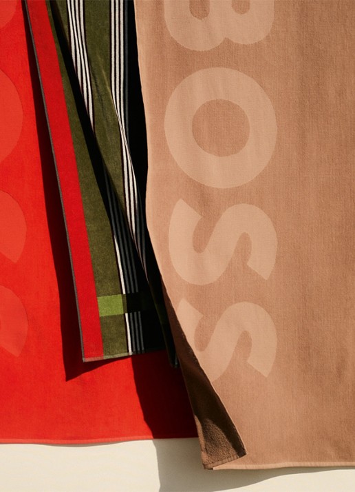 BOSS Zuma strandlaken - 420g/m² - 100 x 180 cm - voorkant 4 camel