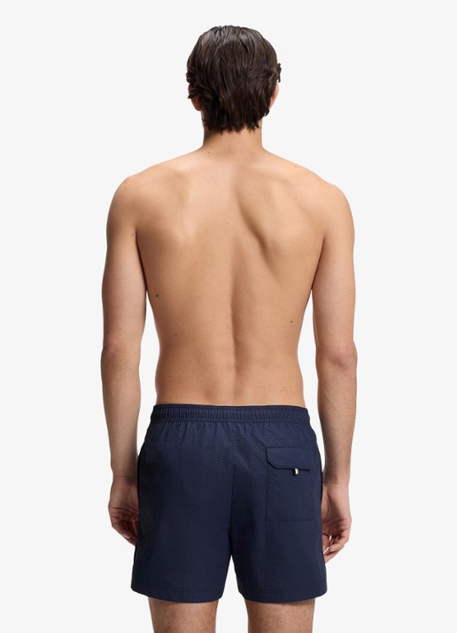 BOSS Zwemshort met steekzakken - achterkant 3 donkerblauw