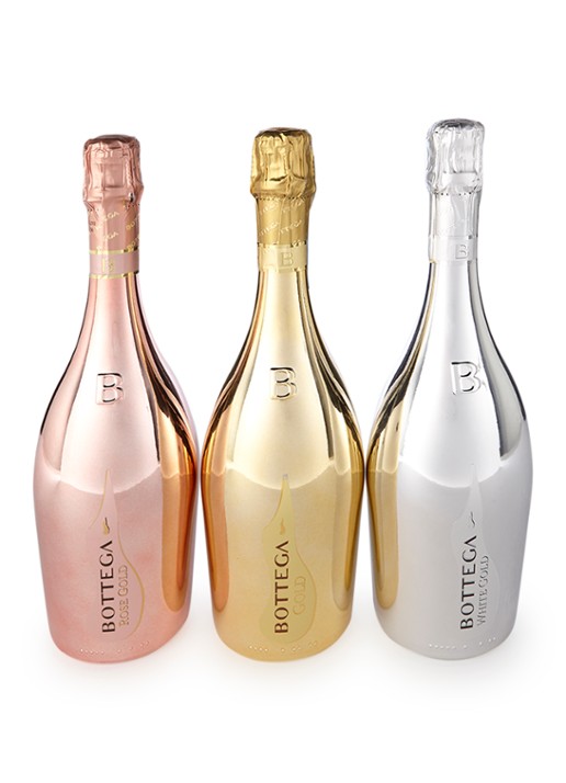 Bottega Luxury Collection Prosecco mousserende wijn in geschenkdoos 750 ml 3 stuks