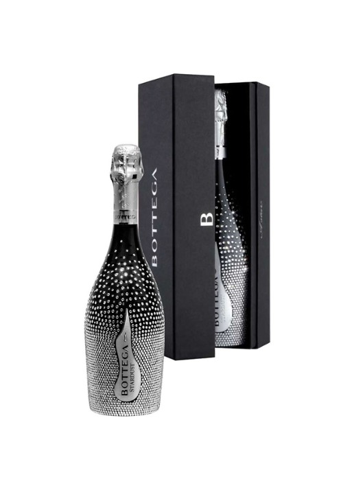 Bottega Stardust Vino Spumante mousserende witte wijn met kistje 750 ml - voorkant undefined