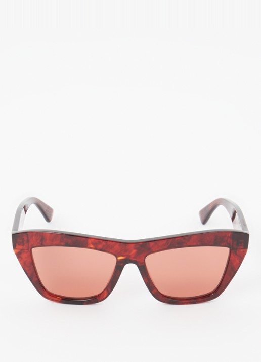 Bottega Veneta Cat Eye zonnebril BV1121S - detail 3 steenrood