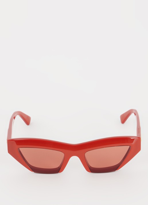 Bottega Veneta Cat Eye zonnebril BV1219S - detail 3 rood