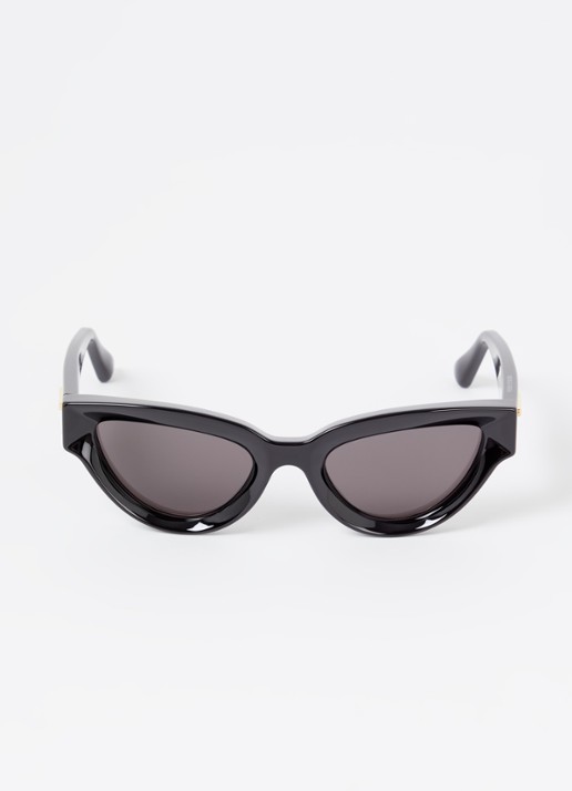 Bottega Veneta Cat Eye zonnebril BV124 - detail zwart