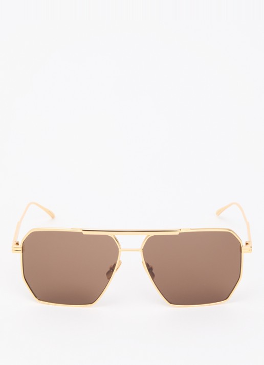 Bottega Veneta Piloten zonnebril BV1012S - detail goud