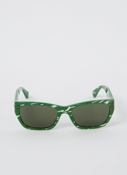 Bottega Veneta Retro zonnebril BV114 - detail groen