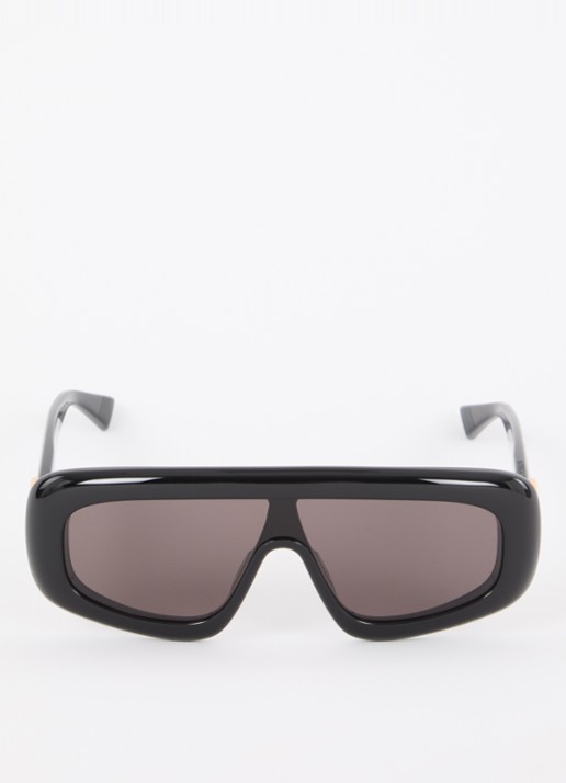 Bottega Veneta Shield zonnebril 6J000441  - detail zwart