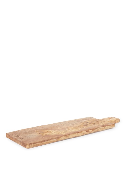 Bowls and Dishes Serveerplank van olijfhout met handvat  60 cm