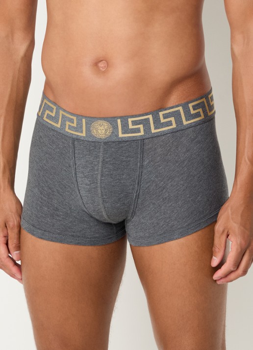 Boxershort met logoband - detail 4 grijsmele