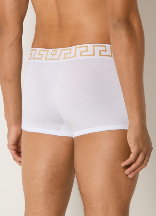 Boxershorts met logoband in 2-pack - achterkant 4 wit