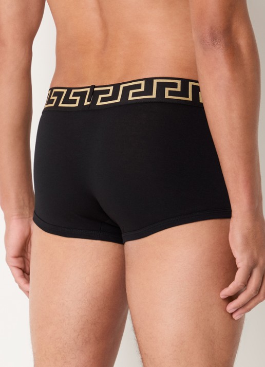Boxershorts met logoband in 3-pack - achterkant 2 donkerblauw