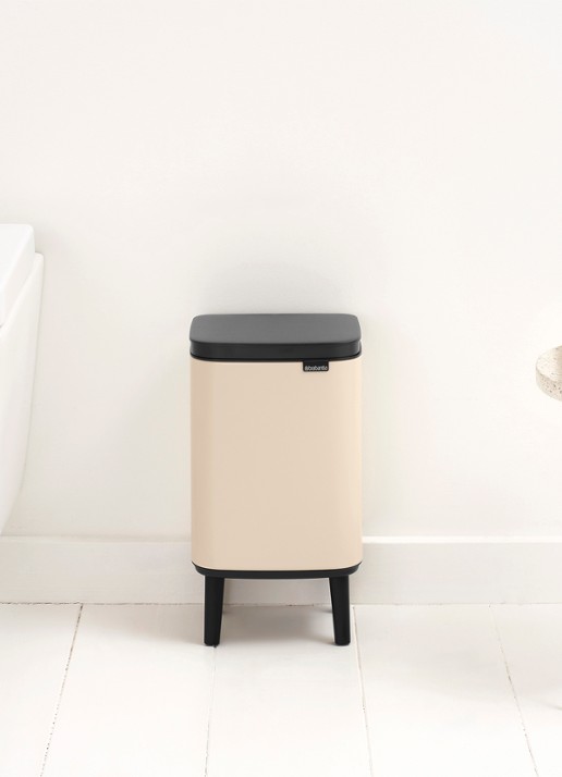 Brabantia Bo Hi prullenbak 4 liter - detail 7 beige