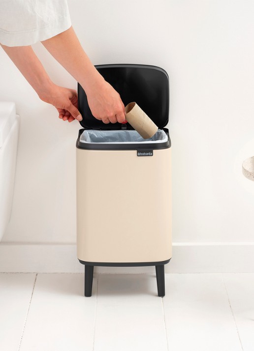 Brabantia Bo Hi prullenbak 7 liter - detail 6 beige
