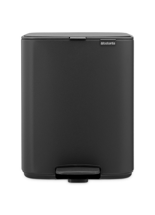 Brabantia Bo pedaalemmer 12 liter - voorkant 8 grijs