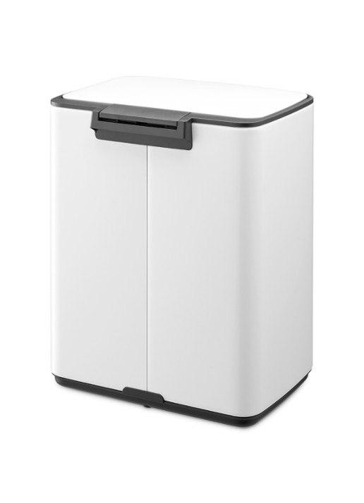 Brabantia Bo pedaalemmer 12 liter - detail wit